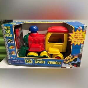 Wah Hing Vintage Battery Operated Take Apart Vehicle Toy Train Construct NIB